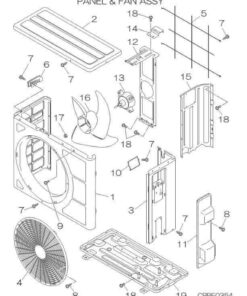 SRC20ZMP-S PANEL AND FAN ASSY