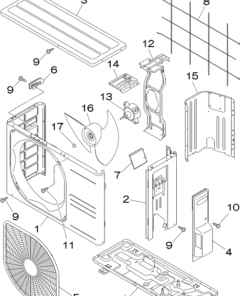 SRC20ZMA-S/A PANEL AND FAN ASSY