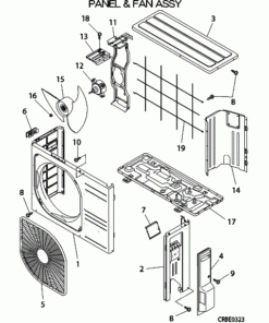 SRC25ZJ-S1 PANEL AND FAN ASSY