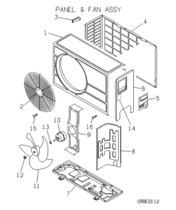SRC35ZAA PANEL AND FAN ASSY