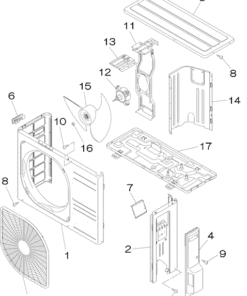 SRC35ZMXA-S PANEL AND FAN ASSY