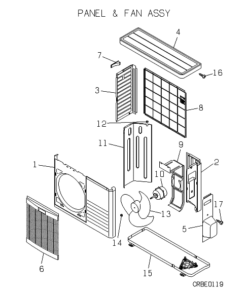 SRC50HA PANEL AND FAN ASSY