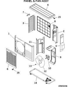SRC50ZGX-S PANEL AND FAN ASSY