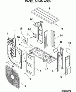 SRC50ZIX-S PANEL AND FAN ASSY