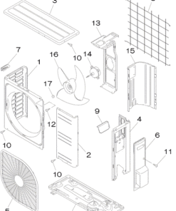 SRC60ZMXA-S PANEL AND FAN ASSY