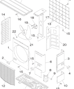 SRC80ZMA-S PANEL AND FAN ASSY
