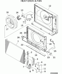 SRF25ZJX-S HEAT EXCH. AND FAN