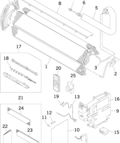 SRK10YJ-S HEAT EXCH. AND CONTROL