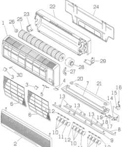 SRK12CCA PANEL AND FAN ASSY