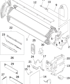 SRK13YJ-S HEAT EXCH. AND CONTROL