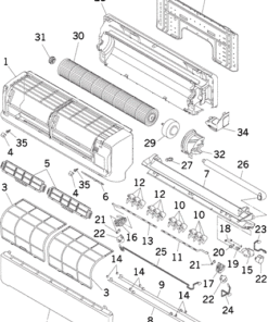 SRK13YJ-S PANEL AND FAN ASSY