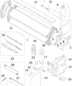 SRK13YL-S HEAT EXCH. AND CONTROL