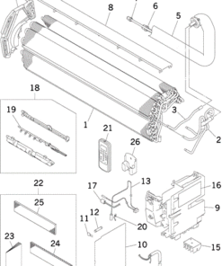 SRK18YJ-S HEAT EXCH. AND CONTROL