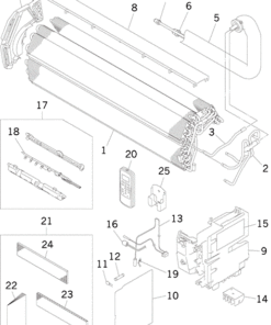 SRK18YL-S HEAT EXCH. AND CONTROL