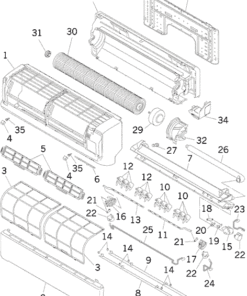 SRK18YL-S PANEL AND FAN ASSY