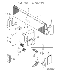 SRK25ZAA HEAT EXCH. AND CONTROL