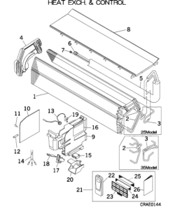 SRK25ZDA-S HEAT EXCH. AND CONTROL