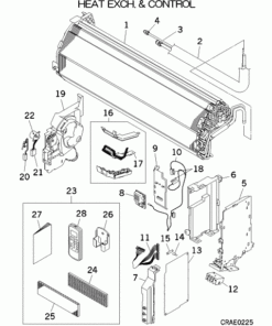 SRK25ZJX-S HEAT EXCH. AND CONTROL