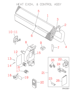 SRK35GZ-L1 HEAT EXCH. AND CONTROL