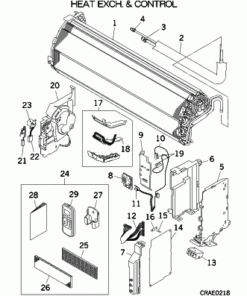 SRK35ZIX-S HEAT EXCH. AND CONTROL