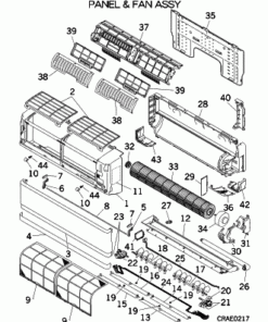 SRK35ZIX-S PANEL AND FAN ASSY