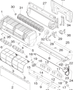 SRK35ZMA-S PANEL AND FAN ASSY