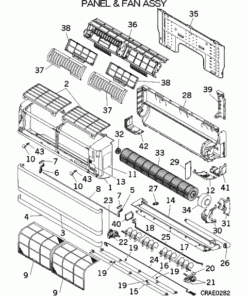 SRK35ZMXA-S PANEL AND FAN ASSY