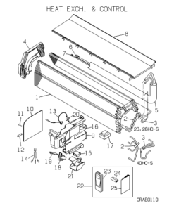 SRK40HCA-S HEAT EXCH. AND CONTROL