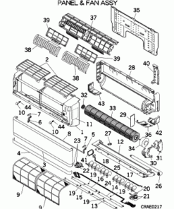 SRK50ZIX-S PANEL AND FAN ASSY