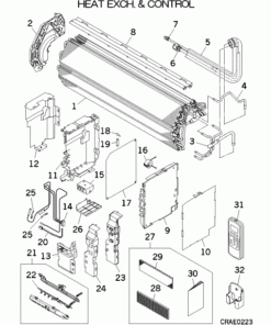SRK50ZJ-S HEAT EXCH. AND CONTROL