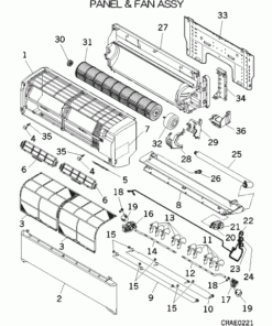 SRK50ZJ-S PANEL AND FAN ASSY