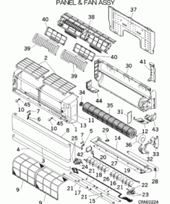 SRK60ZJX-S1 PANEL AND FAN ASSY