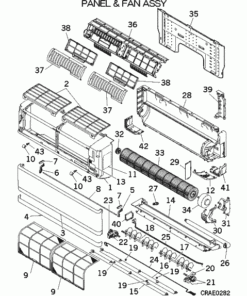 SRK60ZMXA-S PANEL AND FAN ASSY