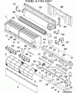 SRK63ZK-S PANEL AND FAN ASSY