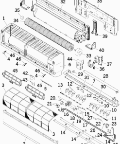 SRK80ZL-S PANEL AND FAN ASSY