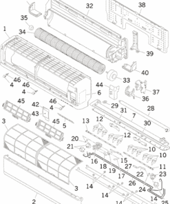 SRK92ZL-S PANEL AND FAN ASSY
