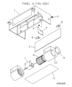 SRRM40ZA PANEL AND FAN ASSY