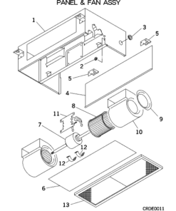 SRRM60ZE-S PANEL AND FAN ASSY
