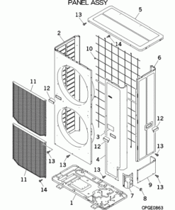 FDC224KXE6/L PANEL ASSY