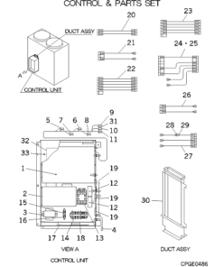 FDCA801HES CONTROL AND PARTS SET