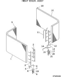 FDCA801HES HEAT EXCH. ASSY