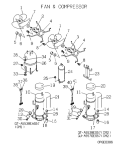 FDCJ224HKXE2D-B FAN AND COMPRESSOR