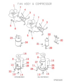 FDCJ280HKXE2-K FAN AND COMPRESSOR