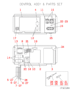 FDCJ280HKXE2B CONTROL AND PARTS SET