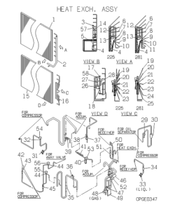 FDCJ281HKXE2DKT HEAT EXCH. ASSY