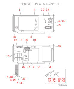 FDCP140HKXE2B CONTROL AND PARTS SET