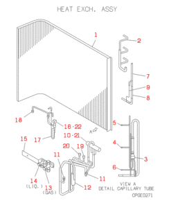 FDCP208HEN3A HEAT EXCH. ASSY