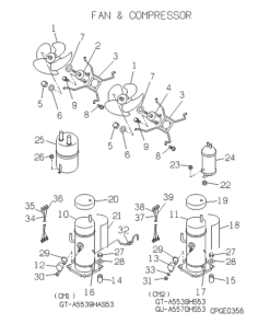 FDCP224HKXE2D FAN AND COMPRESSOR