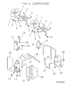 FDCP224HKXRE2A FAN AND COMPRESSOR