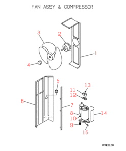 FDCP258HEN3A FAN AND COMPRESSOR